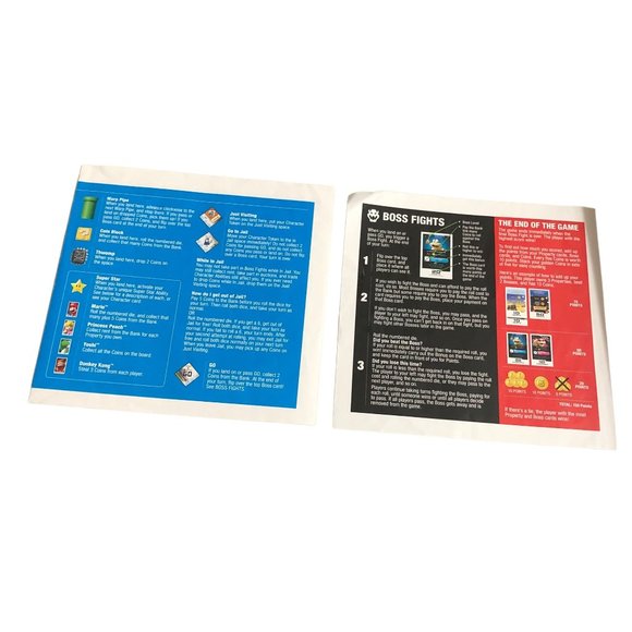 Monopoly Gamer Replacement Parts Pieces Mario Kart 32 Cards & Instructions - Picture 6 of 6